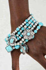 Antique Summer Hat Beaded Bracelet