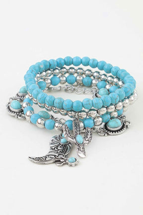 Antique Cowboy Boot Beaded Bracelet