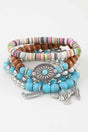 Multi Antique Wild West Beaded Bracelet