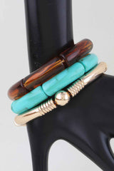 Multi Marble Tube Bracelet