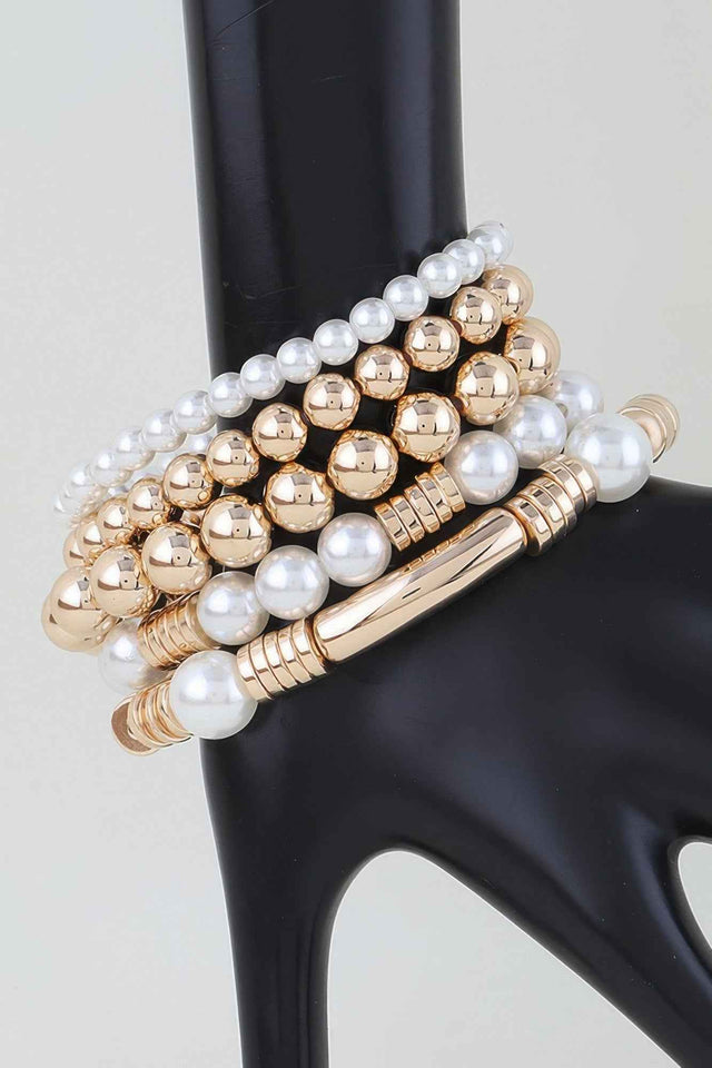 Multi Crystal Beaded Bracelet