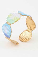Summer Seashell Cuff Bracelet