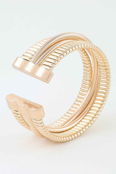 Multi Polished Box Cuff Bracelet