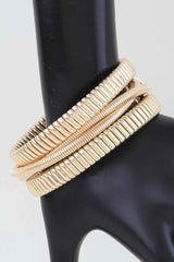 Multi Polished Box Cuff Bracelet