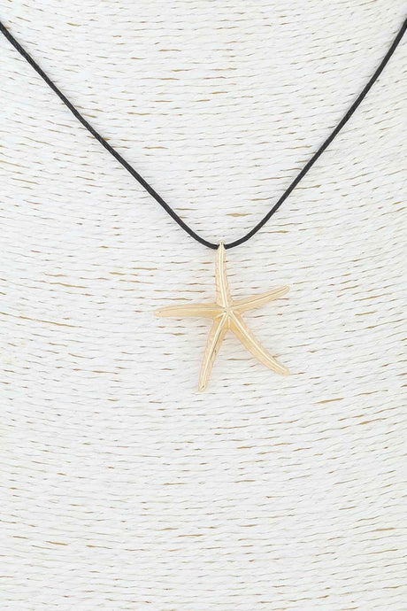 Polished Starfish Wrap Necklace