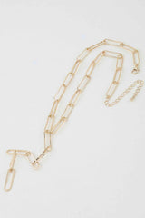 Minimal Link Chain Drop Necklace