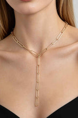 Minimal Link Chain Drop Necklace