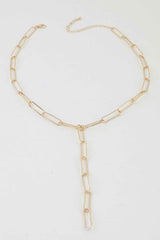 Minimal Link Chain Drop Necklace