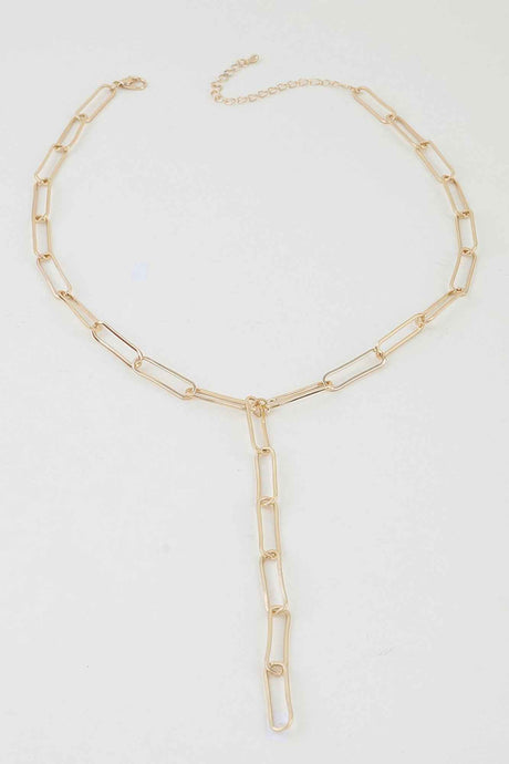Minimal Link Chain Drop Necklace