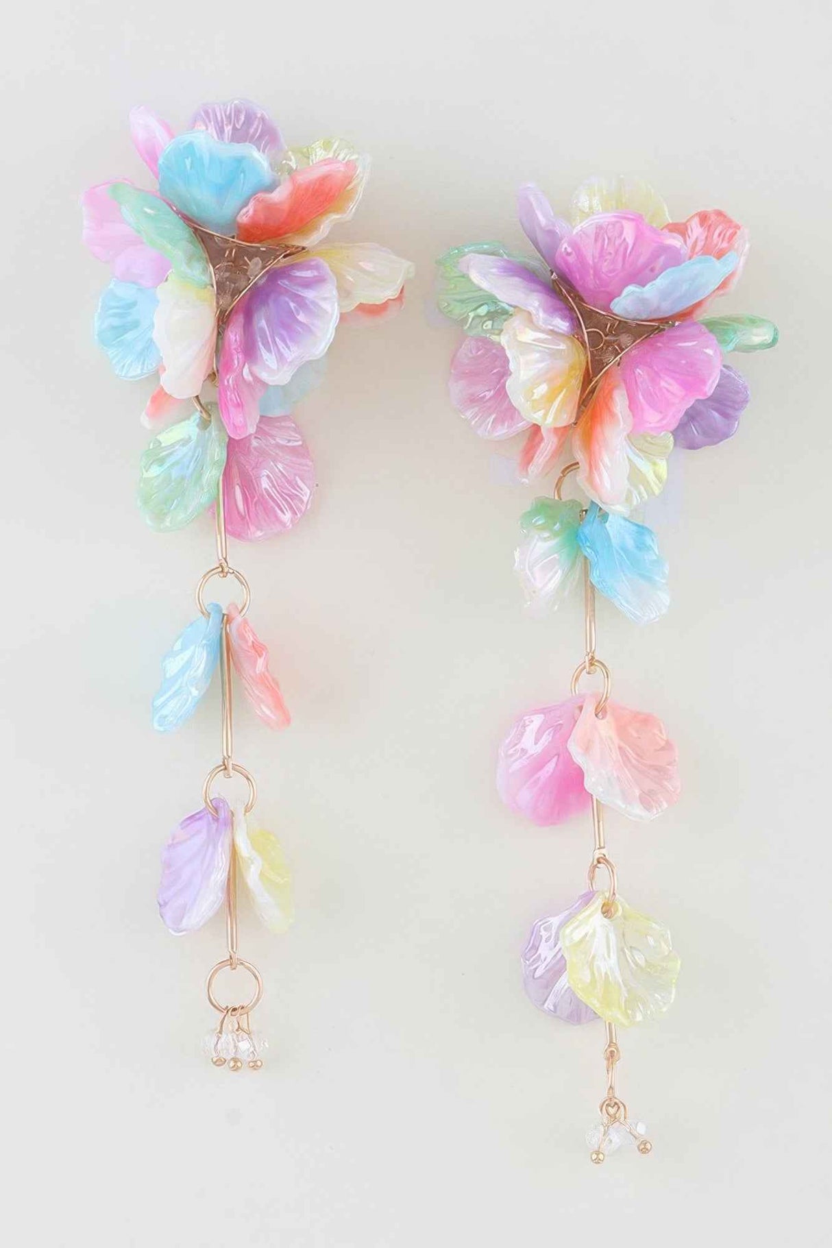 Multi Petal Drop Earrings