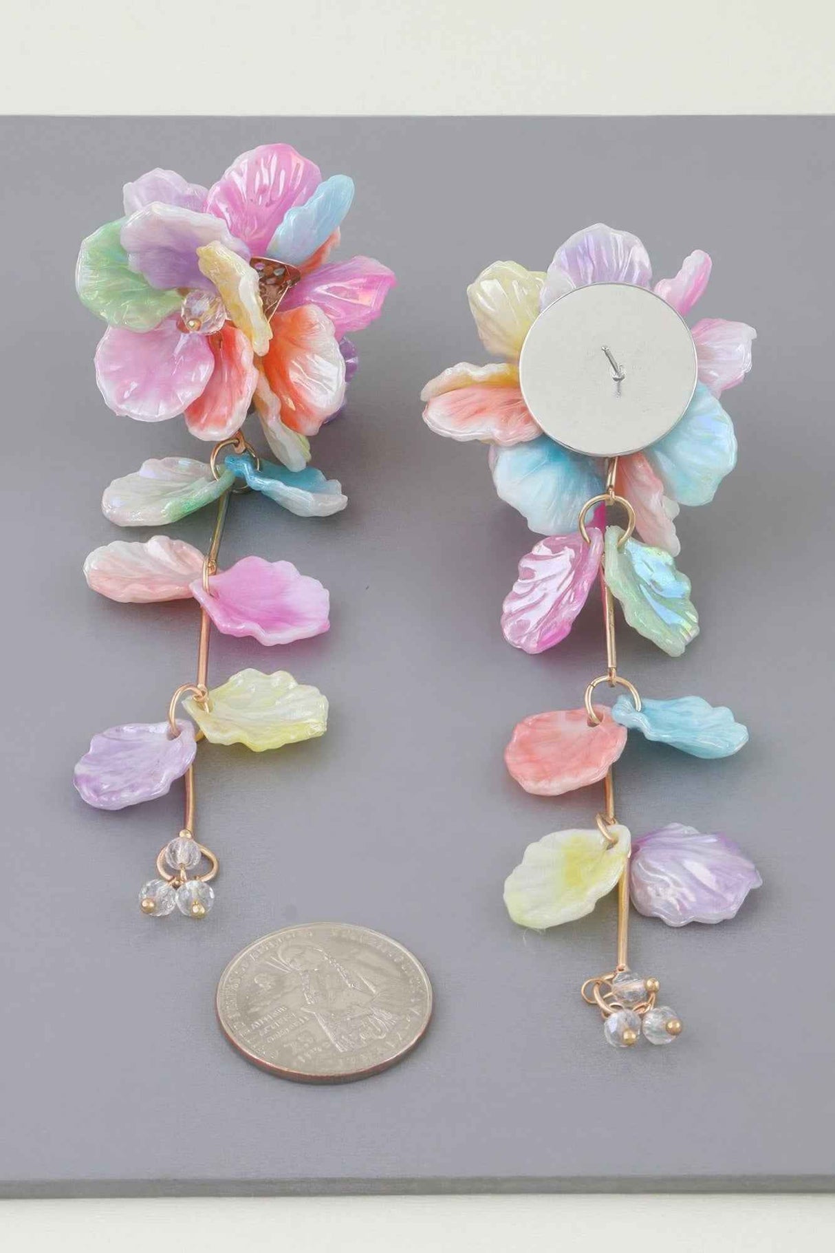 Multi Petal Drop Earrings