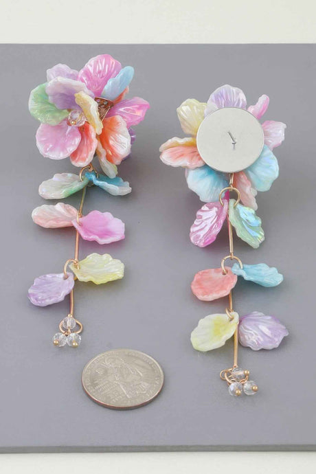 Multi Petal Drop Earrings