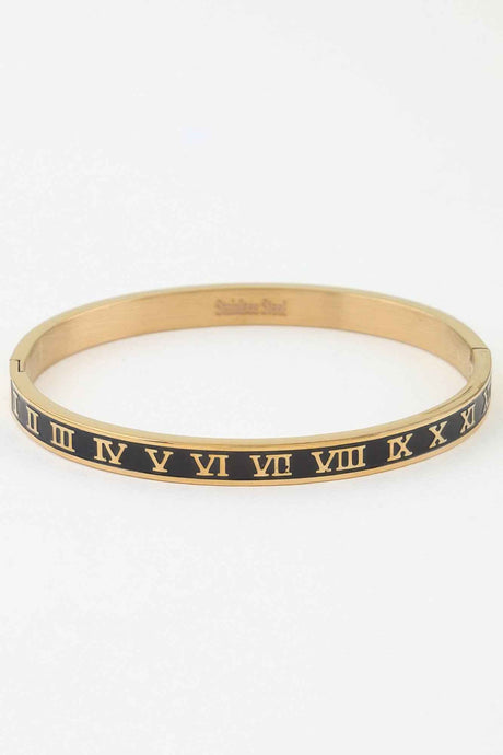 Roman Numeral Cuff Bracelet