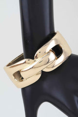 Polished Link Chain Cuff Bracelet