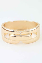 Polished Link Chain Cuff Bracelet