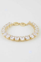 Cubic Zirconia Rhinestone Cuff Bracelet