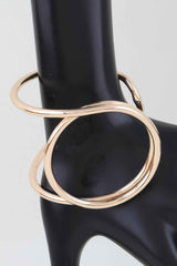 Polished Swirl Wrap Bracelet