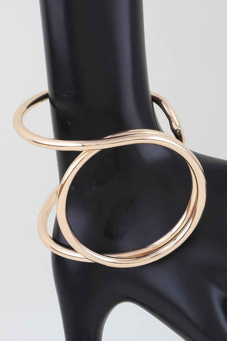Polished Swirl Wrap Bracelet