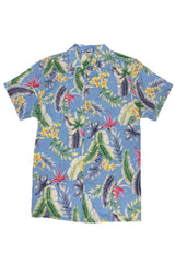 Mens Short Sleeve Floral Button Down Shirt