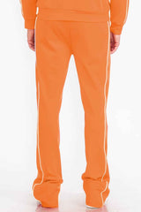 Mens Side Pipe Stacked Flare Pants