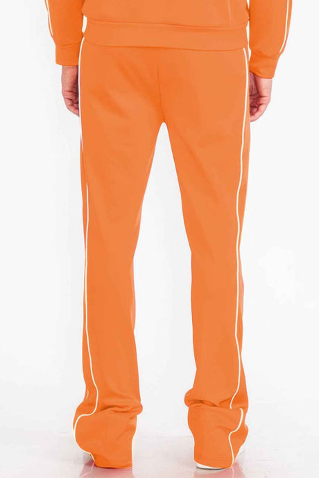Mens Side Pipe Stacked Flare Pants