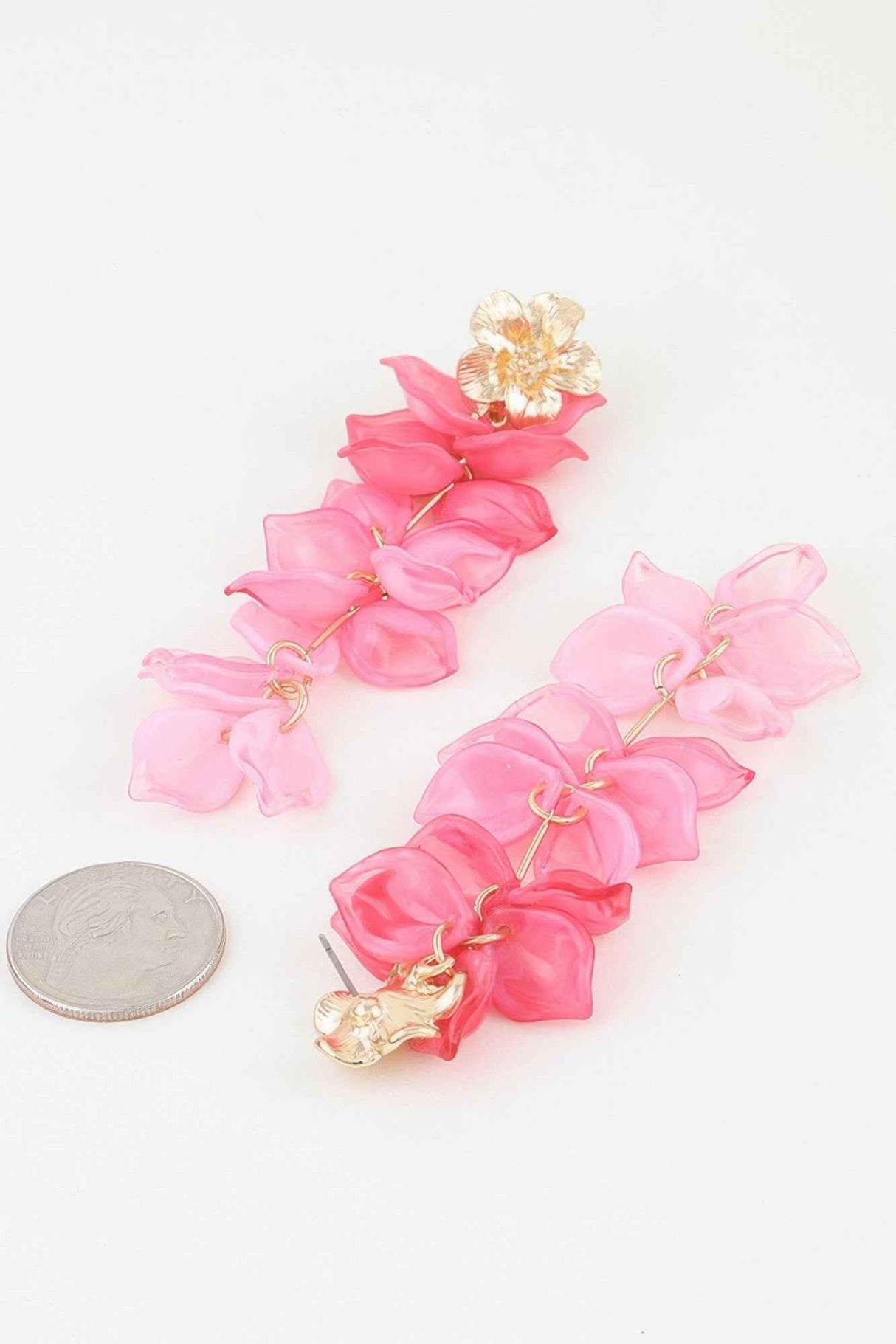 Multi Flower Blossom Drop Earrings