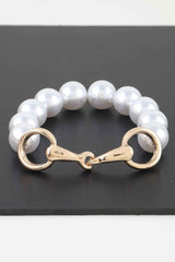 Pearl Beaded Toggle Bracelet