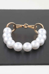 Pearl Beaded Toggle Bracelet