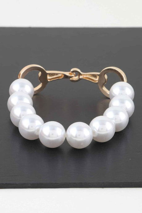 Pearl Beaded Toggle Bracelet