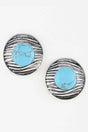 Antique Ribbed Planet Earrings