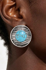 Antique Ribbed Planet Earrings