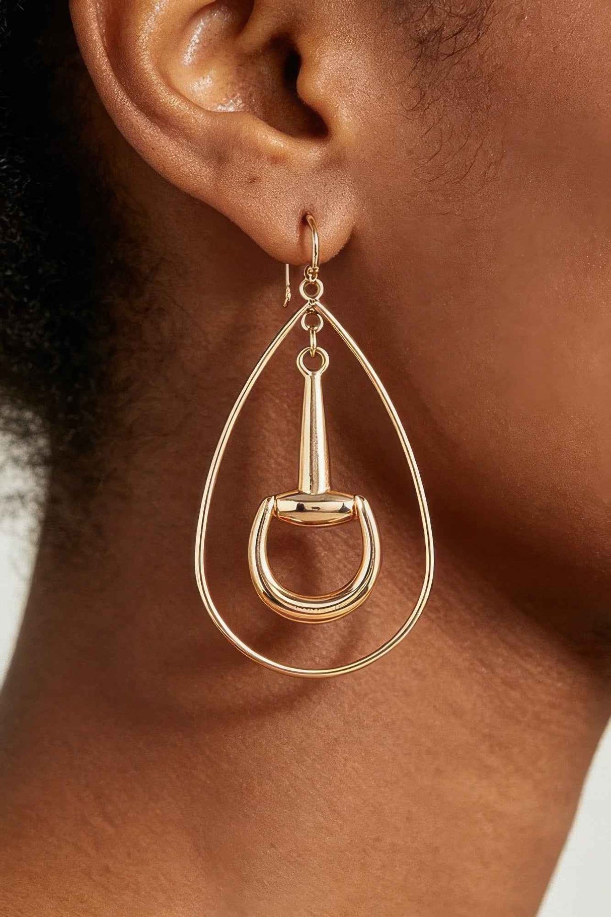 Modern Toggle Teardrop Earrings
