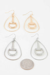 Modern Toggle Teardrop Earrings