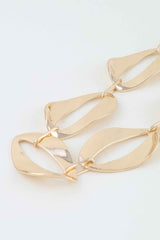 Hammered Abstract Chain Necklace
