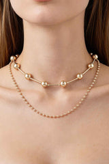 Double Polished Space Chain Necklace