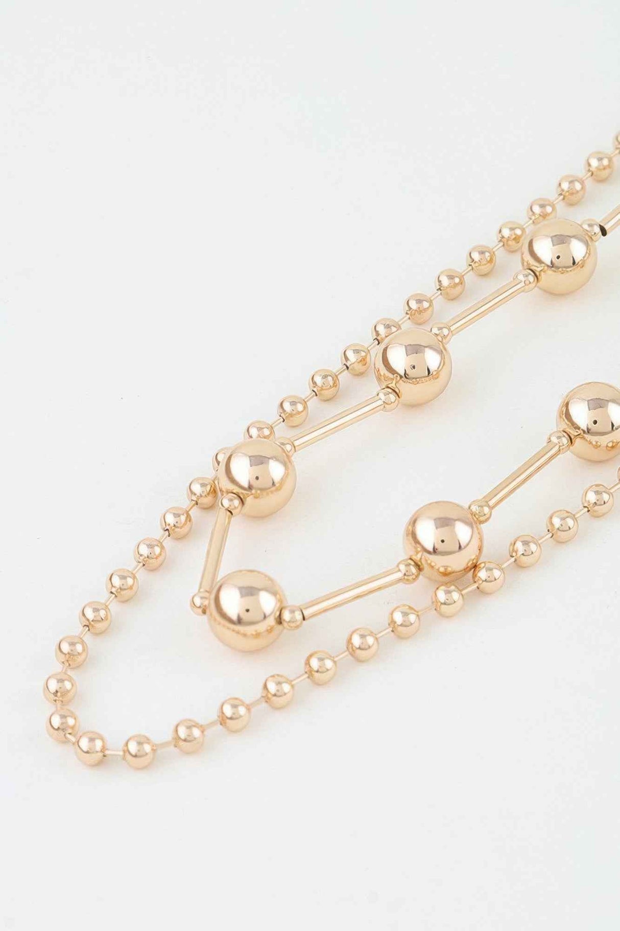 Double Polished Space Chain Necklace