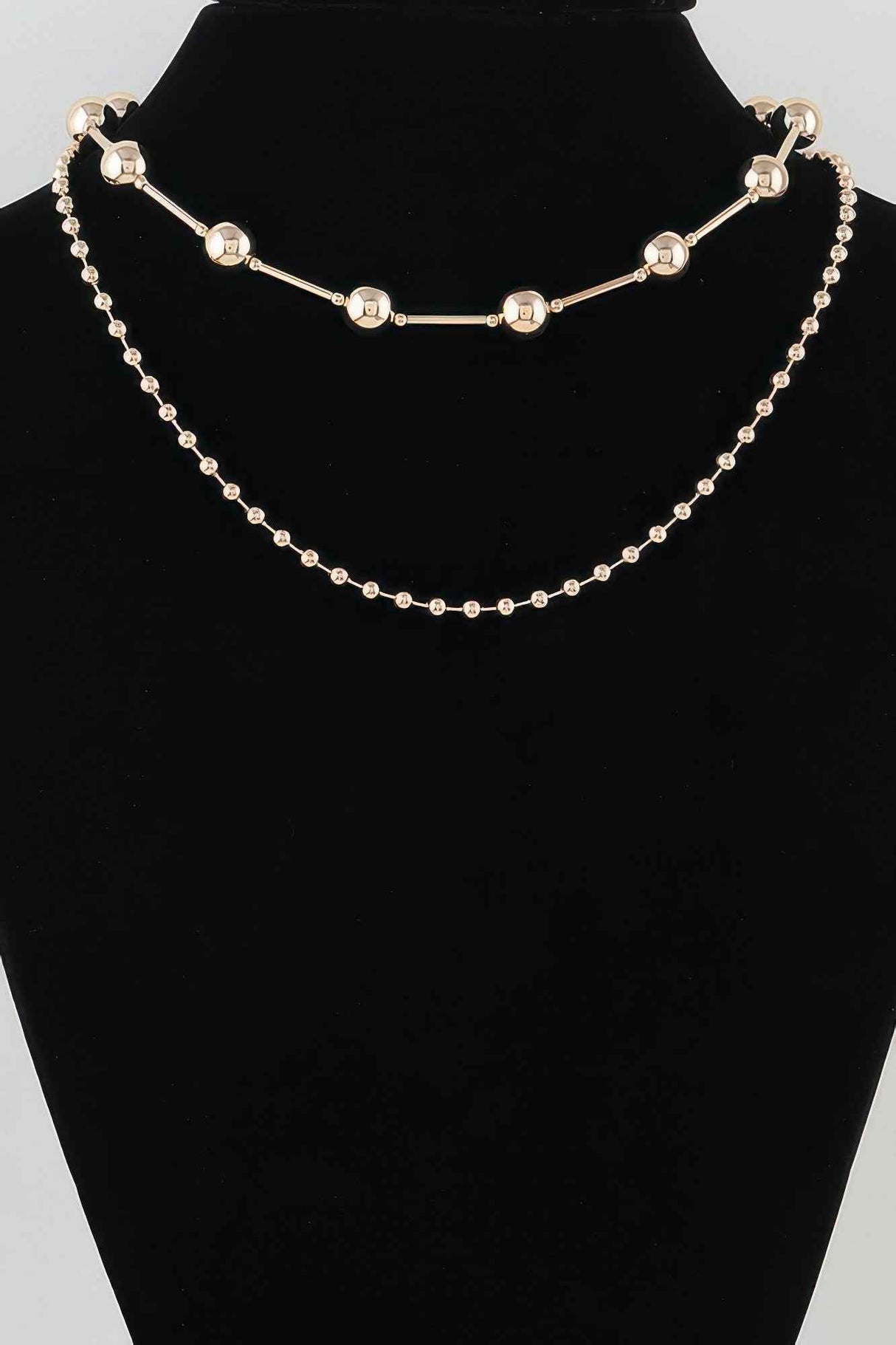 Double Polished Space Chain Necklace
