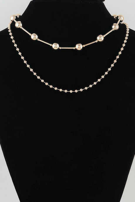 Double Polished Space Chain Necklace