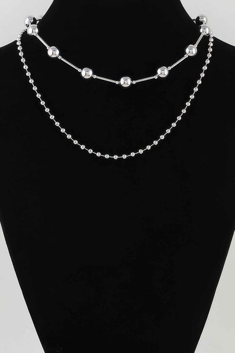 Double Polished Space Chain Necklace