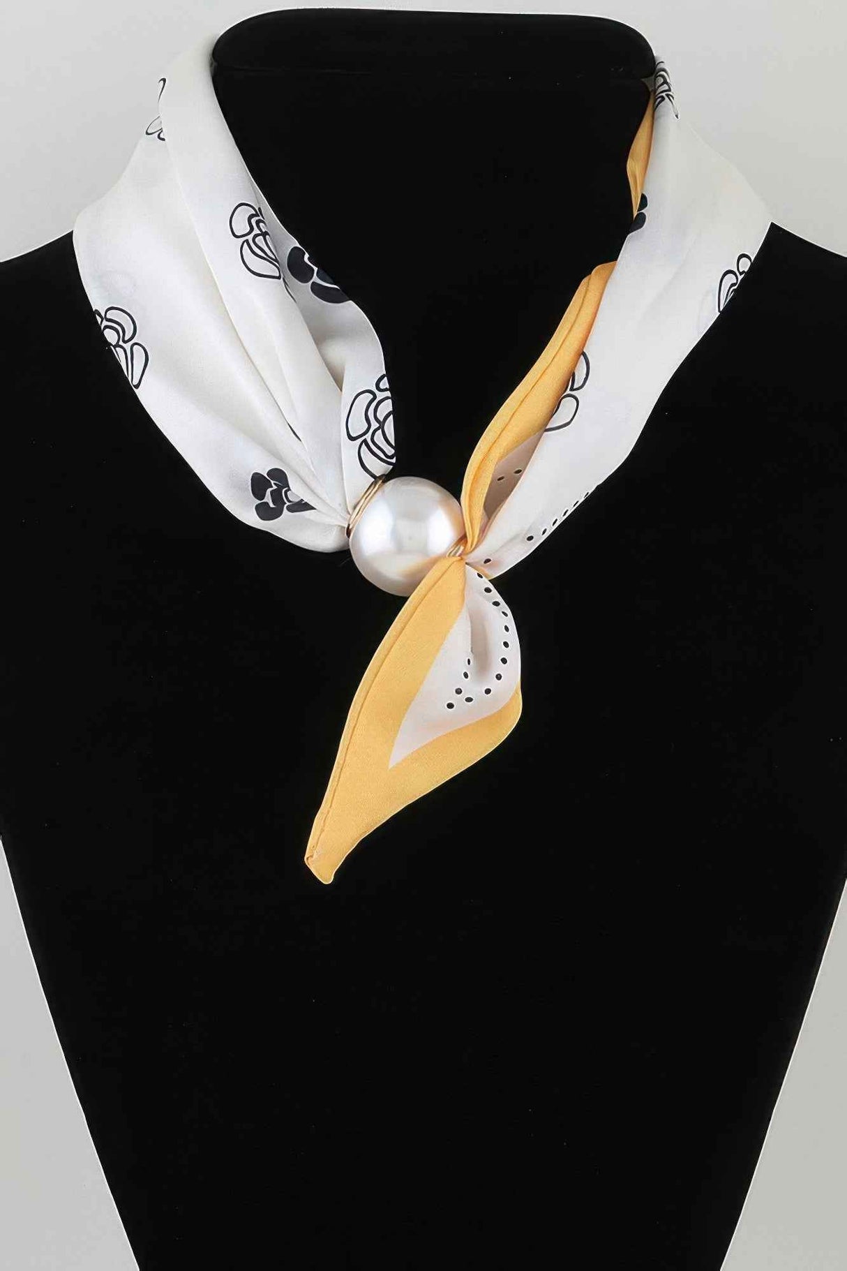 Rose Scarf Wrap Necklace
