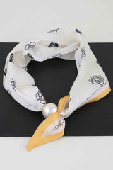 Rose Scarf Wrap Necklace
