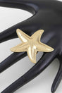 Hammered Scale Starfish Statement Ring