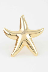 Polished Starfish Statement Ring