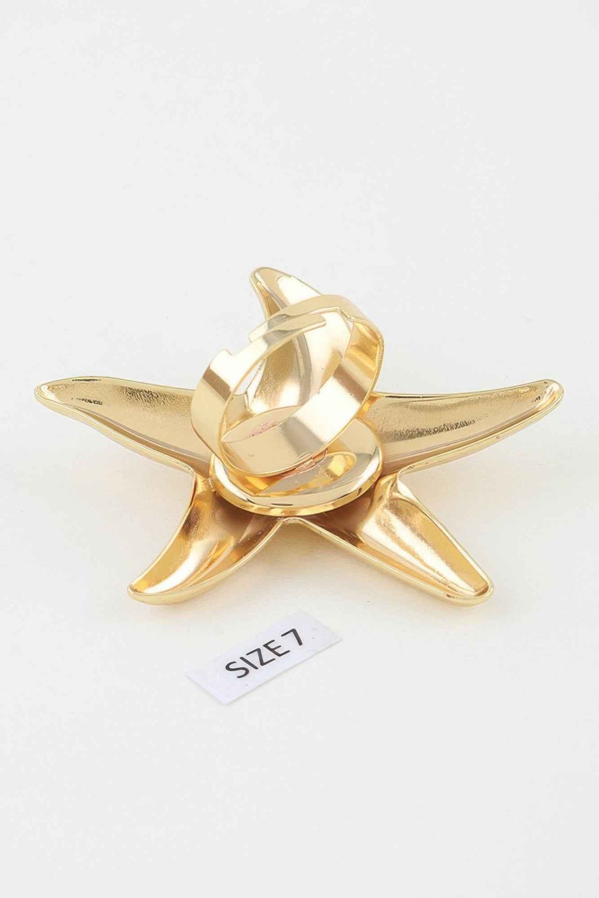 Polished Starfish Statement Ring