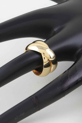 Polished Intertwined Band Ring