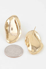 Hammered Fashion Drop Earrings