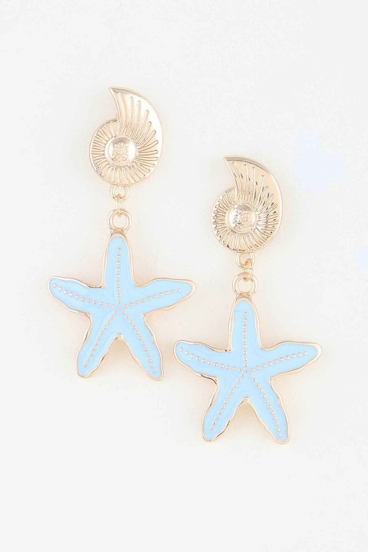 Summer Starfish Drop Earrings