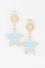 Summer Starfish Drop Earrings