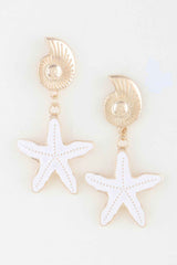 Summer Starfish Drop Earrings