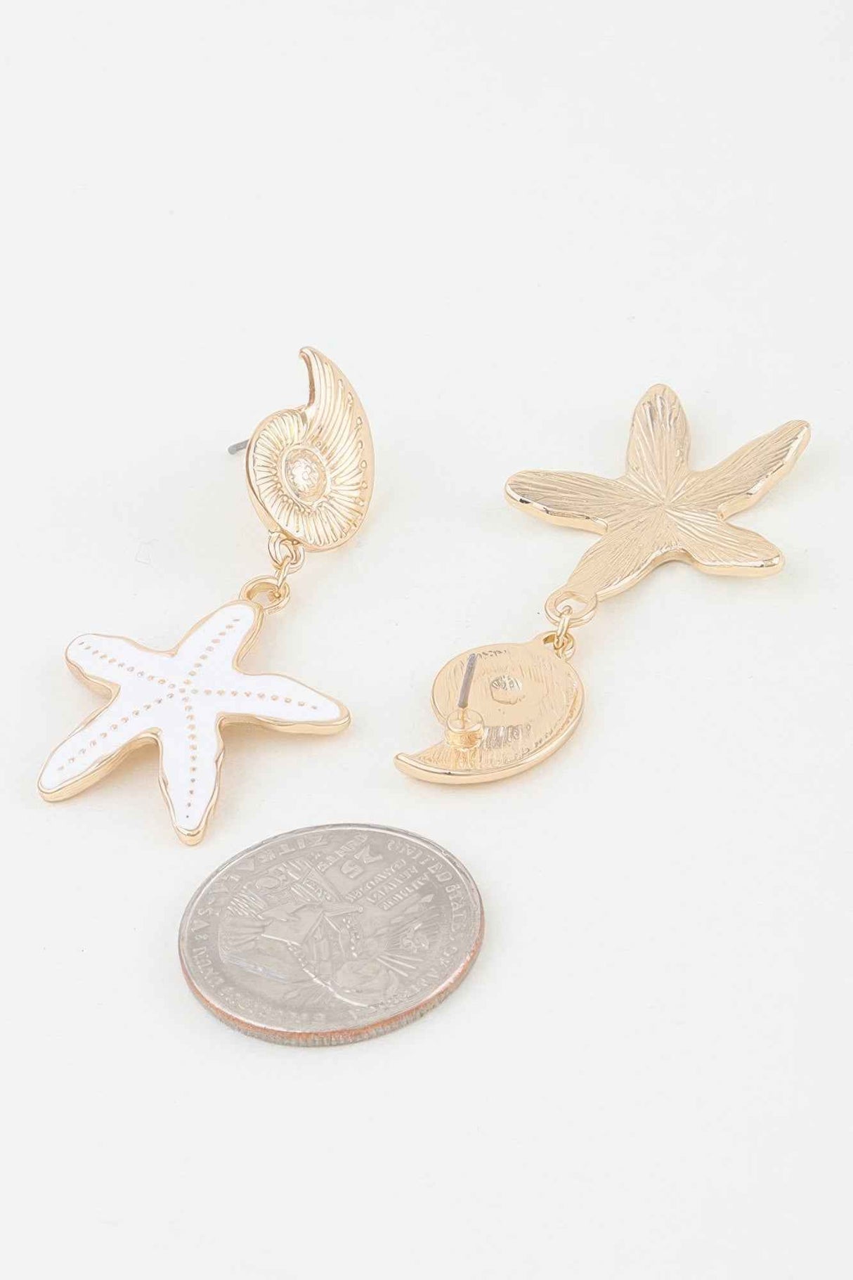 Summer Starfish Drop Earrings